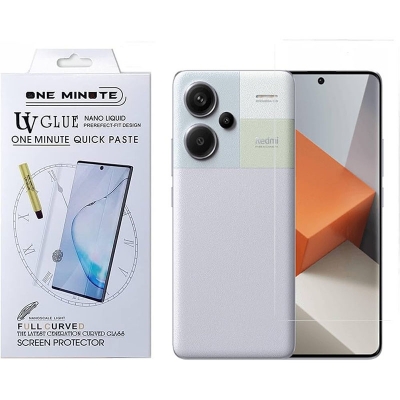 Picture of For Redmi Note 13 Pro Plus (A+ GRADE) One minute UV Light Adhesive Tempered Glass Screen Protector