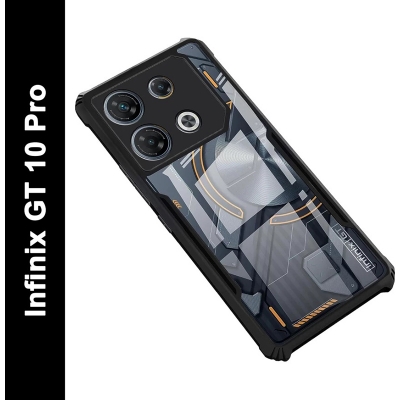 Picture of For infinix GT 10 Pro Case Transparent Clear Air Protector Soft Frame Hard Armor Cover Casing infinix GT10 Pro Phone Case