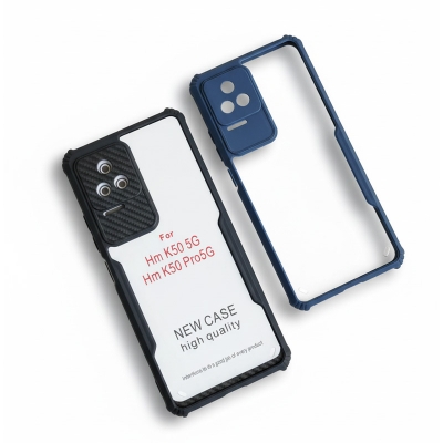 Picture of Redmi Poco K50 5G / K50 Pro 5G Back Cover Case 360 Degree Protection Shock Proof Design Transparent Back Cover Case For Poco K50 K50 Pro 5G Back Case Xundd Fusion Back Cover