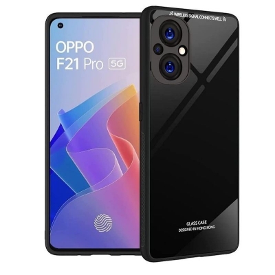 Picture of For Oppo F21pro 5G / Reno 7Z 100% Premium Quality Tempered Glass + TPU Glass Case Backcover Scratchproof Protective Phone Case - { DESIGNED IN HONG KONG }