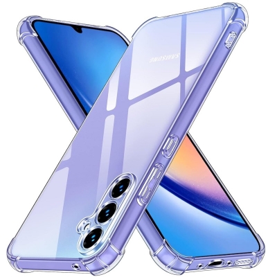 Picture of For Samsung m14 5G shockproof Transparent liquid Cristal clear long time useable soft premium protective back cover