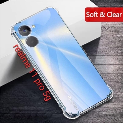 Picture of For Oppo Realme 10 Pro - IMPT Premium Silicone Case Crystal Clear Soft TPU Ultra-Thin Transparent Flexible Protective Mobile Phone Back Cover