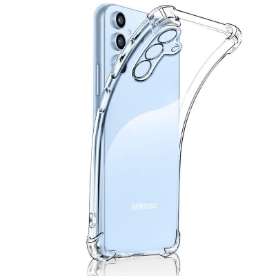 Picture of For Samsung Galaxy S23 FE Premium Silicone Case Crystal Clear Soft TPU Ultra-Thin Transparent Flexible Protective Mobile Phone Back Cover