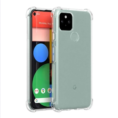 Picture of For Google Pixel 5 Transparent (Tpu) Heavy Duty Back Cover - Camera - Phone Back Cover