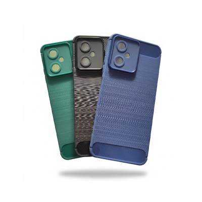 Picture of For Walton NEXG N70 Silicone Back Cover With Carbon Fiber Texture Case 2023 Waltonnexg n 70 Primo nex70 back Cover