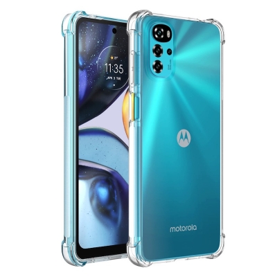 Picture of Motorola Moto E32s Premium Silicone Case Crystal Clear Soft TPU Ultra-Thin Transparent Flexible Protective Mobile Phone Back Cover