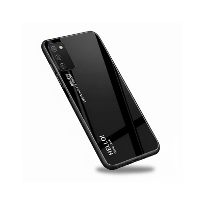Picture of for Samsung Galaxy A03S Case Gradient Phone Back Hard Glass Cover