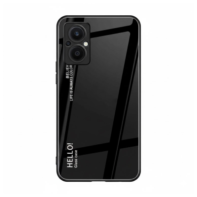 Picture of Highlighting cutting-edge - for OPPO F21 Pro 5G Case Gradient Phone Back Hard Glass Cover - Durable Choice - Express Your True self