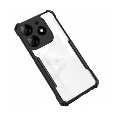 Picture of Infinix Hot 40 Pro Edge-Reinforced Shockproof Cushion Back Clear Hybrid Transparent Hard Cover Casing