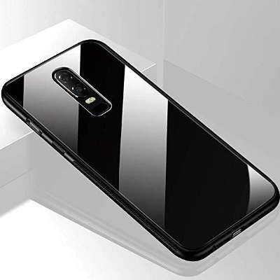 Picture of One Plus 6 Luxury ShockProof TPU Bumper Glass Case Back Cover - Camera