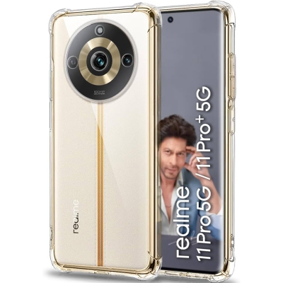 Picture of Crystal Clear Transparent Shockproof TPU Silicone Back Cover Case for Realme Narzo 60 PRO 11 PRO 11 PRO Plus 5G