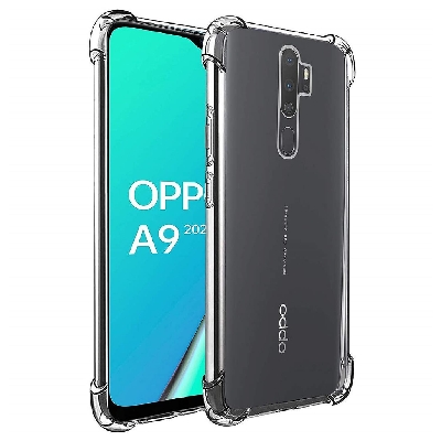 Picture of Oppo A5 2020 / Oppo A9 2020 Premium Silicone Case Crystal Clear Soft TPU Ultra-Thin Transparent Flexible Protective Mobile Phone Back Cover