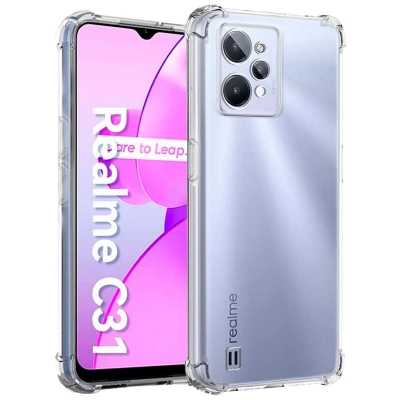 Picture of For Realme C31 Clear Cover Soft Thin Anti-Scratches Crystal Case(Transparent)