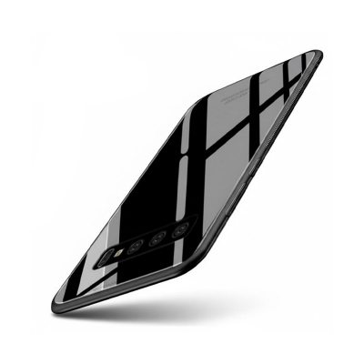 Picture of Samsung Galaxy S10 Plus / Samsung Galaxy S10+ Hard Case Tempered Glass TPU Mirror Hybrid Shockproof Full Body Protective Cover - Phone Back Cover