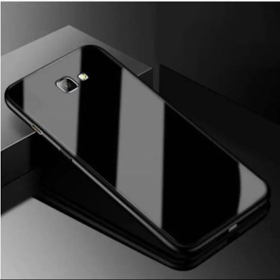 Picture of For Samsung Galaxy J7 Prime / J7 Prime  Case Luxury Tempered Glass Soft Silicone & Hard Back Cover - Phone