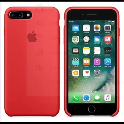 Picture of For Apple iPhone 7 Plus / 8 Plus ( 7+ / 8+ ) Liquid Silicon Phone Case Soft Silicone MObile Phone Back Cover