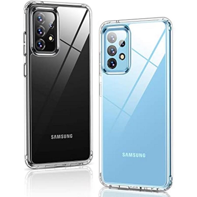Picture of Samsung Galaxy A32 4G Premium Silicone Case Crystal Clear Soft TPU Ultra-Thin Transparent Flexible Protective Mobile Phone Back Cover
