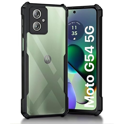 Picture of Motorola G54 / G64 Back Cover ShockProof Airbinger Longlasting Clear Transparent Hard Case With Camera Bump Protection Motorola G54 /G64 Back Case Motorola G54