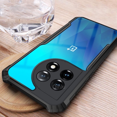Picture of For OnePlus 11 5G/One Plus 11R Hard Case Transparent Silica Gel Matte Shockproof Slim Thin Cover Phone Casing