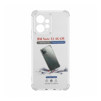 Picture of For Xiaomi Redmi Note 12 4G Soft TPU Clear Transparent Shockproof Airbag Back Cover Case