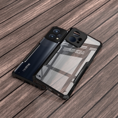 Picture of For Realme 9 4G  Cushion Back Clear Transparent Hard Cover Casing