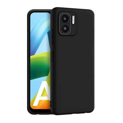 Picture of for Xiaomi Redmi A1 Black  Matte Soft Silicon | Camera Bump Protection | Shock Proof Back Case Cover