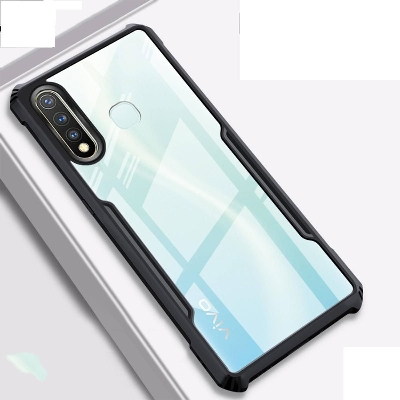 Picture of For Samsung Galaxy A20s Hard Case Transparent Silica Gel Matte Shockproof Slim Thin Cover Phone Casing For Samsung A20s Back Cover