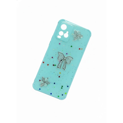 Picture of Ladies Cover For Vivo Y21 / Vivo Y21S / Vivo Y33S / Vivo Y21T Back Cover With Stone Butterfly & Glitter - Phone Back Cover