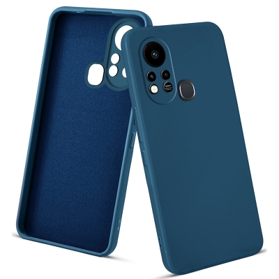 Picture of for Infinix Hot 11S Back Cover Ultra Thin Soft Luxury Square Multicolor Liquid Silicone Phone Case