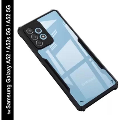 Picture of For Samsung Galaxy A52 / A52 5G / A52S Shockproof TPU Bumper Hard Clear Acrylic Mobile Phone Case For Samsung A52 Back Cover