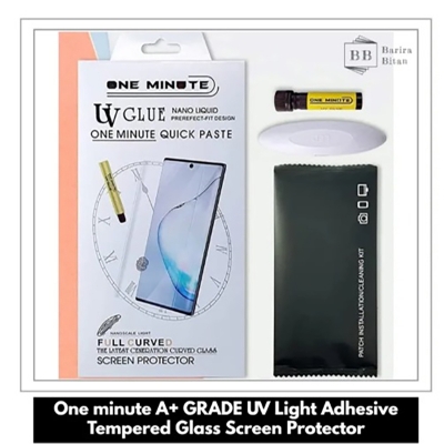 Picture of OnePlus 7Pro (High Quality) UV Tempered Glass 3D Curved Full Cover Screen Protector