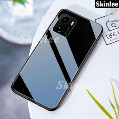 Picture of For Oppo A57 4G 2022 Case Gradient Phone Back Hard Glass Cover - Camera