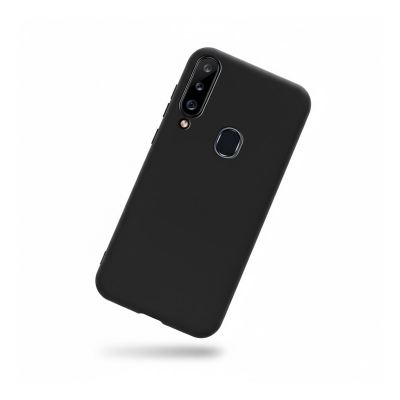 Picture of Samsung Galaxy A20s Liquid Silicone Case Soft-Back Protective Cover - Phone - Camera