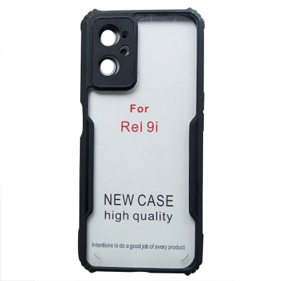 Picture of For Oppo Realme 9i - Transparent Silica Gel Matte ShockProof Slim Thin Back Cover Phone Case With Bumper