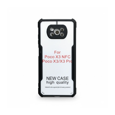Picture of For Xiaomi Poco X3 / X3 Nfc / X3 Pro Shockproof Transparent Pc Tpu Bumper Military Grade Rugged Case For Xiaomi Poco X3