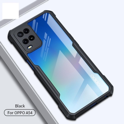 Picture of For OPPO A54 / A54 2021 Hard Case Transparent Silica Gel Matte Shockproof Slim Thin Cover Phone Casing