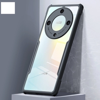 Picture of For Honor X9A Case Shockproof Scrub Matte Transparent Soft edge Silicone Frame Hard Clear Back Cover Casing hp Honor X9A Phone Case