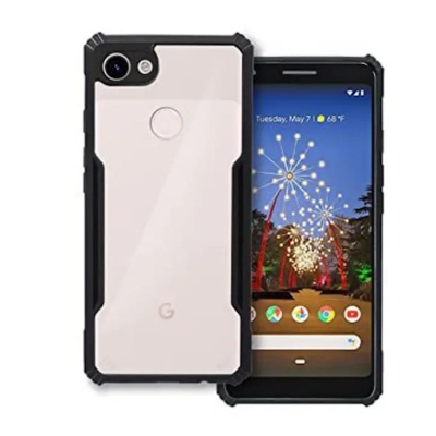 Picture of For Google Pixel 3 Compact Covers Xund Clear Raised Edges Protect Camera And Screen Transparent Shockproof Durable And Reliable Phone Back Covers