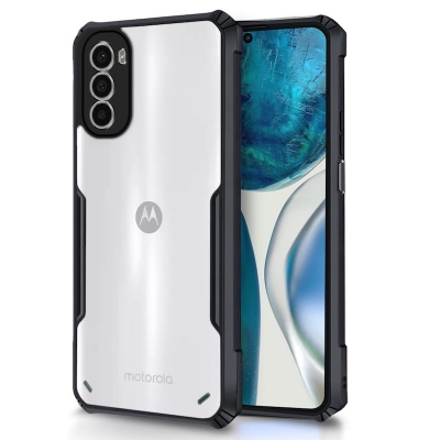 Picture of For Motorola Moto G52 / Moto G82 5G / Moto G62 Shockproof TPU Bumper Clear Acrylic Mobile Phone Case For Motorola Moto G52 / Moto G82 5G / Moto G62