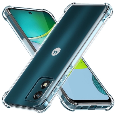 Picture of Motorola Moto E13 Premium Silicone Case Crystal Clear Soft TPU Ultra-Thin Transparent Flexible Protective Mobile Phone Back Cover