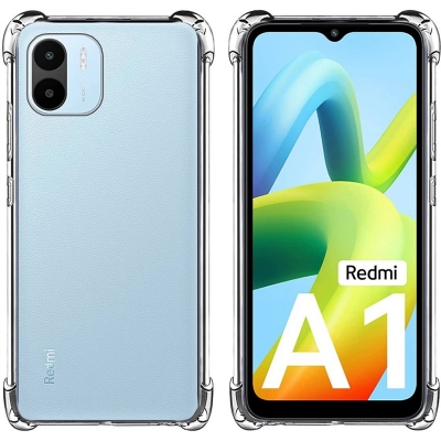 Picture of For Xiaomi Redmi A1 Premium Silicone Case Crystal Clear Soft TPU Ultra-Thin Transparent Flexible Protective Mobile Phone Back Cover