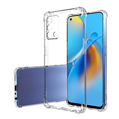 Picture of For Opp F19 / Oppo F19S / Oppo A74 4G / Oppo A95 4G Edge-Reinforced Shockproof Cushion Back Clear Hybrid Transparent Sof Silicon Cover Casing