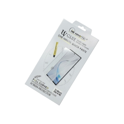 Picture of Motorola Edge 40 pro Ultra (A+ GRADE) Premium UV Tempered Glass Screen Protector Curved with Liquid Glue and UV Light -Transparent Clear