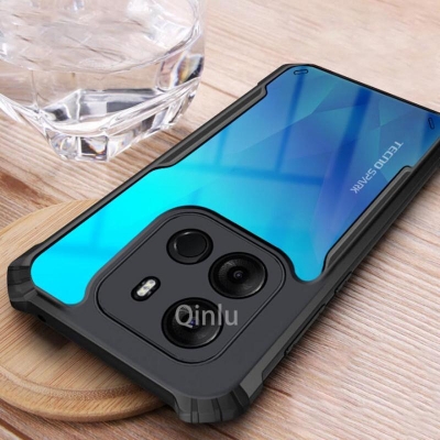 Picture of For Tecno Spark 8C / Tecno Spark Go (2022) Xundd Back Cover Reinforced Shockproof Cushion Back Clear Hybrid Transparent Hard Cover