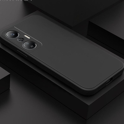 Picture of for Infinix Hot 20S Back Cover Simple Candy Color Square Edge Liquid Silicone Phone Case