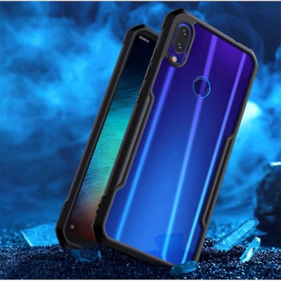 Picture of Vivo y93/vivo y95/vivo y91/vivo y91c/vivo 91i/vivo y90 প্রান্তের জন্য-শক্তিশালী শকপ্রুফ কুশন ব্যাক ক্লিয়ার হাইব্রিড স্বচ্ছ হার্ড কভার কেসিং