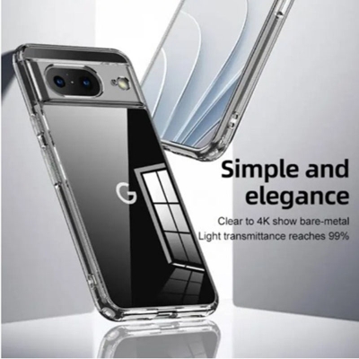 Picture of For Google Pixel 8 Pro Soft Silicon Bumper Transparent Case Back Cover
