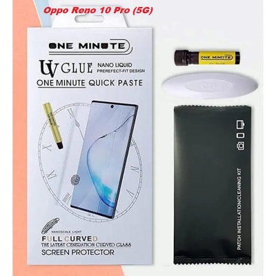 Picture of For Oppo Reno 10 Pro (5G) One minute (A+ GRADE) UV Light Adhesive Tempered Glass Screen Protector
