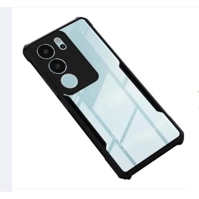 Picture of For Vivo V29 Transparent Acrylic 2023 Clear Casing Soft TPU Silicone Phone Case Ultra-Thin Shockproof Bumper Casing Back Cove