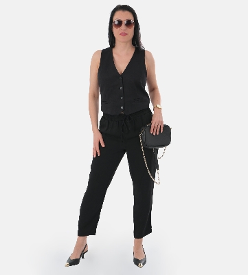 Picture of Pantoneclo Premium Quality Soft Comfortable Polyester Elasticated Adjustable Waist Ladies Palazzo / Trouser / Pajama